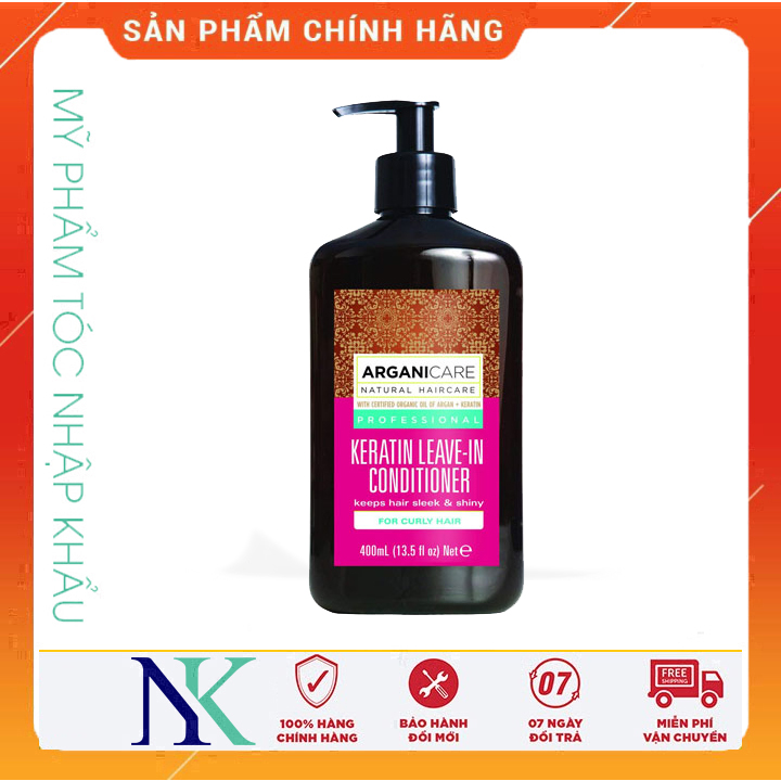 [Hcm]Kem Xã Khô Arganicare Keratin Leave - In 400Ml