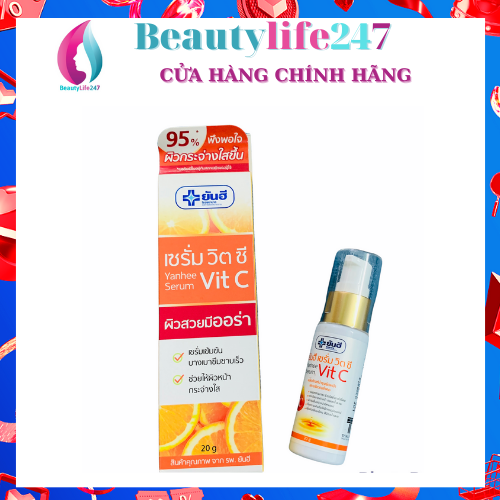 [Hcm]Serum Vitamin C Yanhee Dưỡng Trắng Sạm Da Thâm Nám Thái Lan Tuýp 20Gram