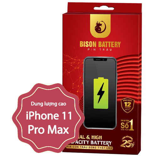 Pin 11 Pro Max Bison dung lượng cao 4500mAh