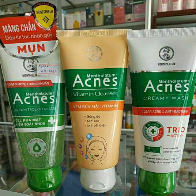 [HCM]SỮA RỬA MẶT"ACNES"LỚN 100GR!SẠCH MỤN HẾT THÂM!