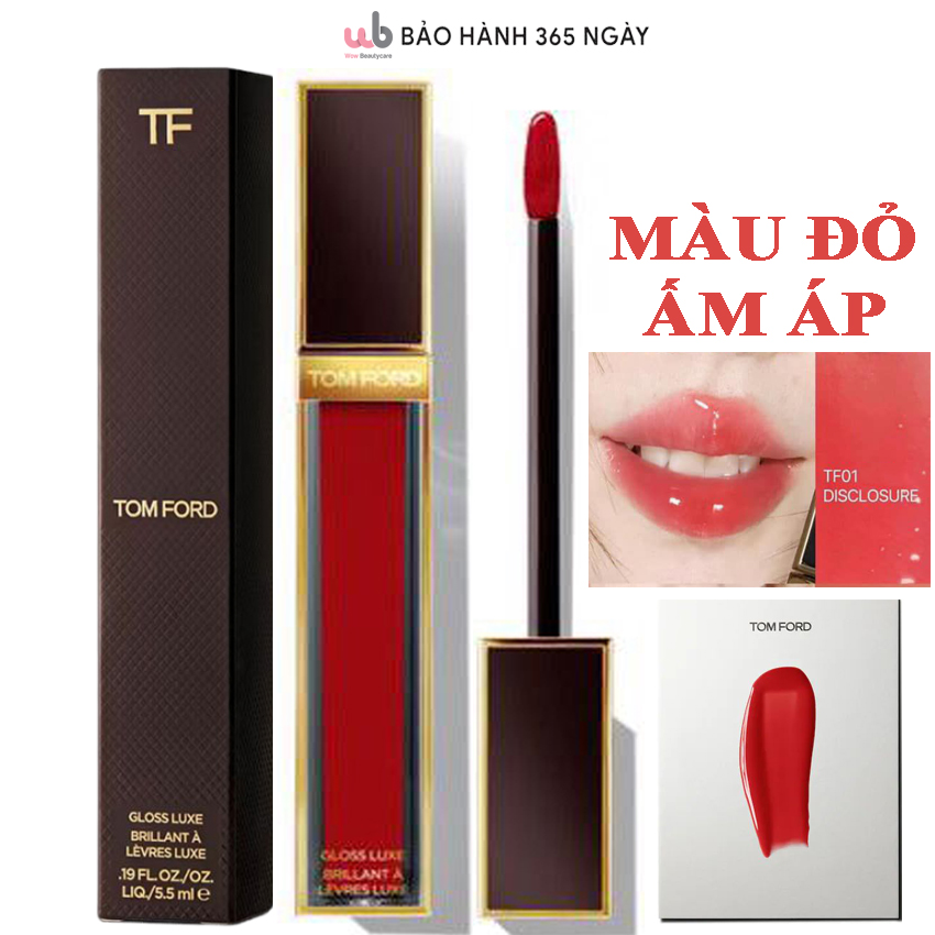 Combo 2 Son Tom Ford 0124 Gloss Luxe LipSon lên môi chuẩn đẹpsắc bóng đầy đặnTặng kèm quà xịn.