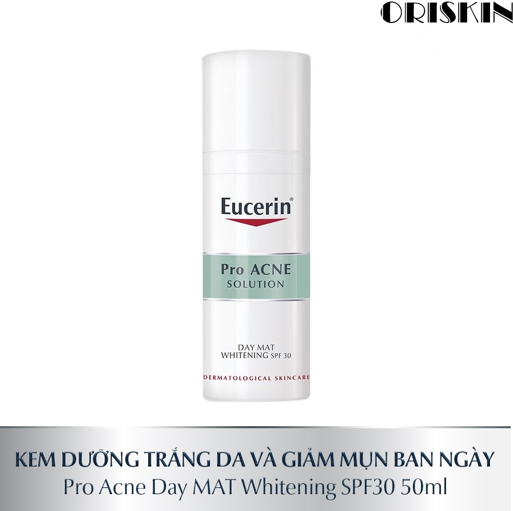 [Hcm]Eucerin Kem Chăm Sóc Da Mặt Ban Ngày Làm Trắng Da Dành Cho Da Mụn Day Mat Whitening Spf 30+ 50Ml