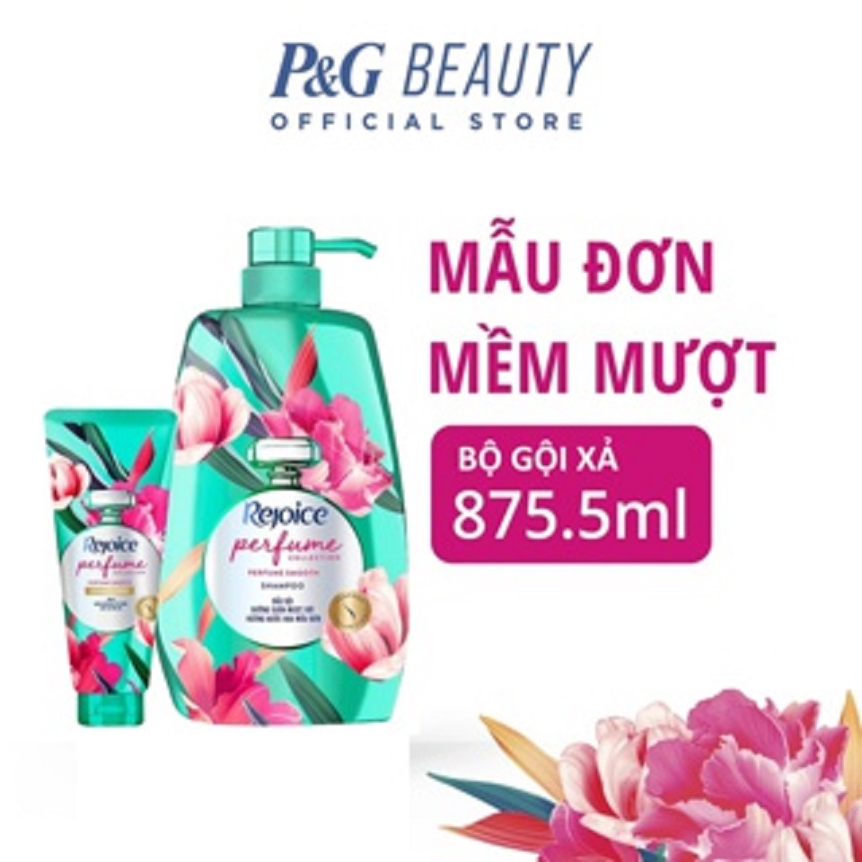 Combo Dầu Gội Rejoice Fraya Hoa Mẫu Đơn Chai 875.5Ml & Dầu Xả Hoa Mẫu Đơn Tuýp 160Ml