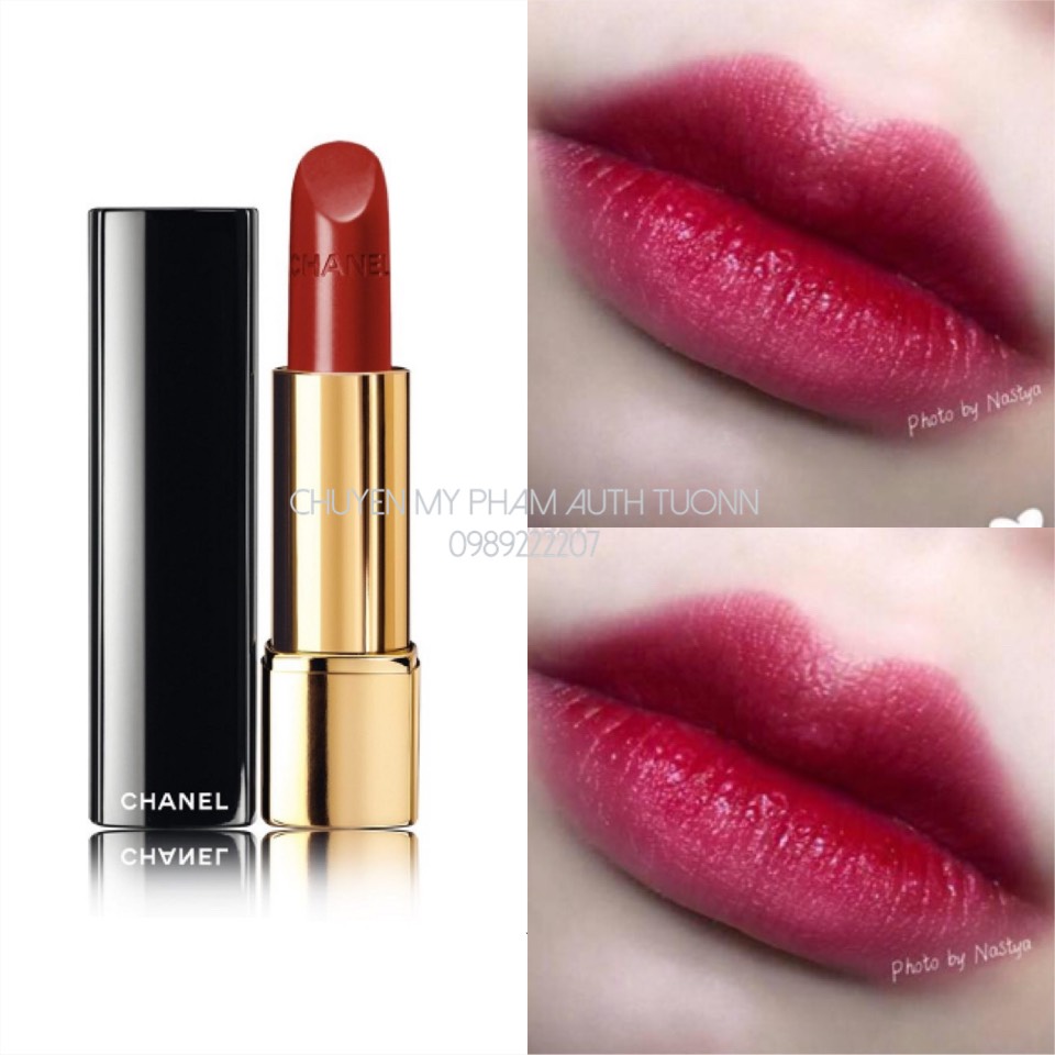 Son Chanel Màu 169 Rouge Tentation Đỏ Thuần Cổ Điển