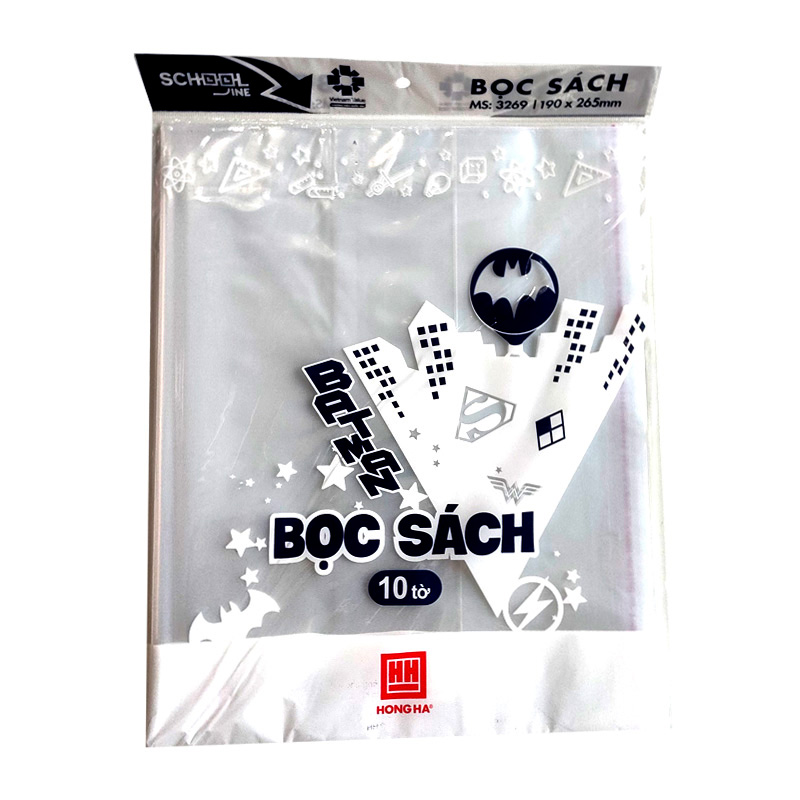 Bọc sách giáo khoa 190 × 265mm 3269 - Hồng Hà