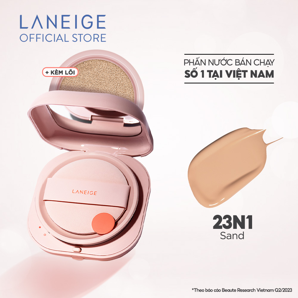 Phấn Nước Cho Lớp Nền Căng Bóng Tự Nhiên 24H Laneige Neo Cushion Glow 15G+ Kèm Lõi