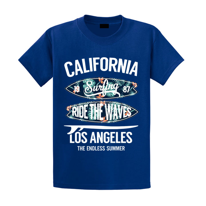 Áo Thun Nam Nữ California Vải Thun Cotton Mềm Mịn
