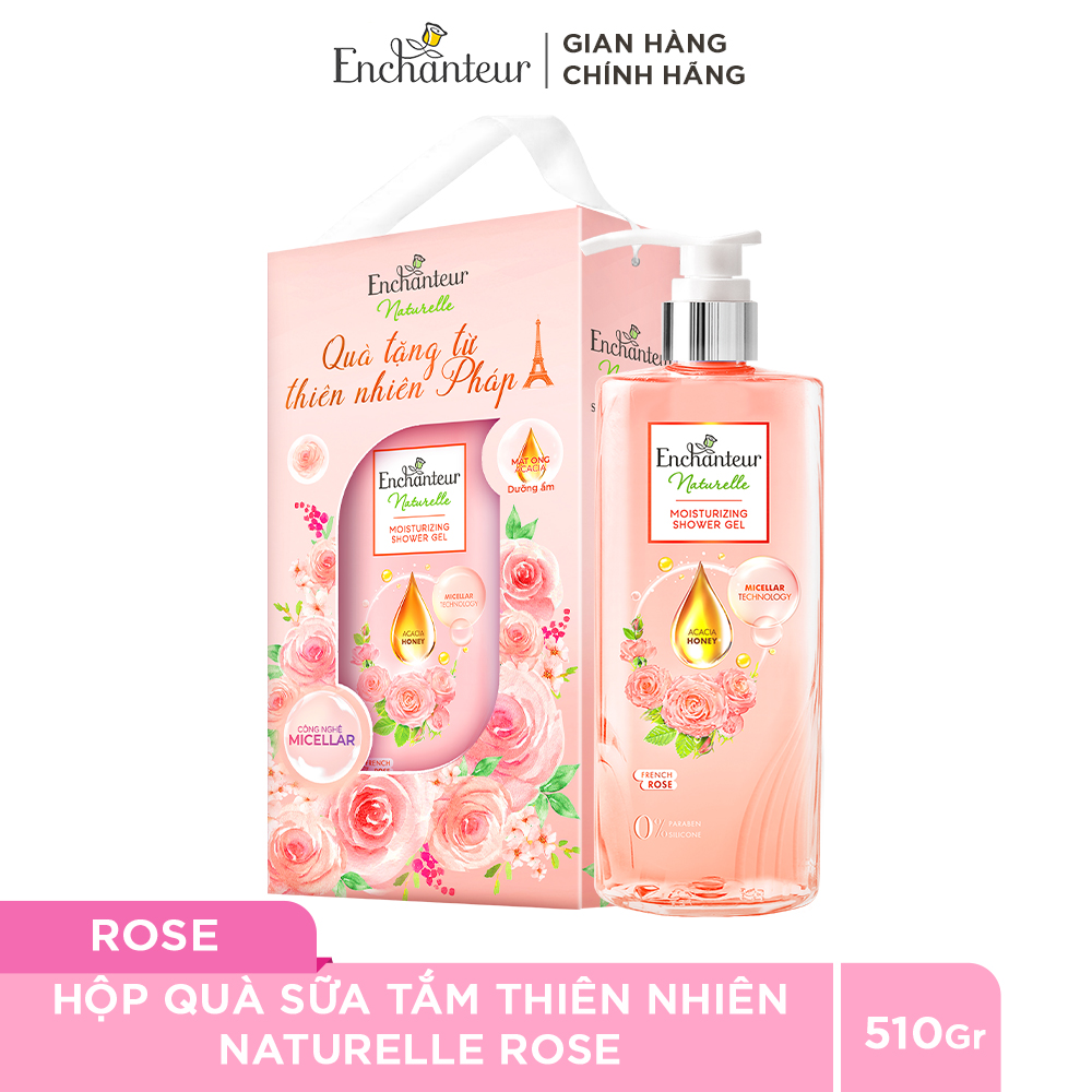 [VC 30% + TẶNG 2 QUÀ] Sữa tắm dưỡng da thiên nhiên Enchanteur Naturelle hương Iris/ Lavender/ Rose 5