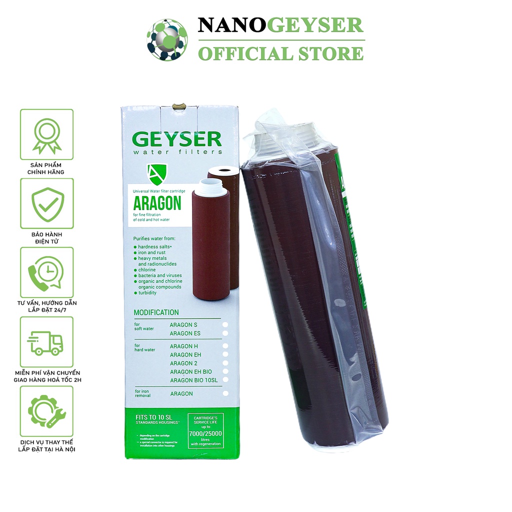 Bộ 3 lõi lọc nước 123 dùng cho máy Geyser Ecotar 3 Ecotar 6 Lõi Ecosoft max Aragon CBC Nano Geyser