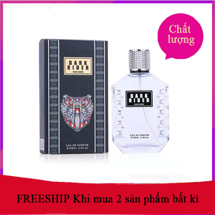 Nước Hoa Nam Cao Cấp DARK RIDER 100ml mùi hương gỗ lưu hương 8 tiếng đồng hồ giúp bạn luôn tự tin và toả sáng