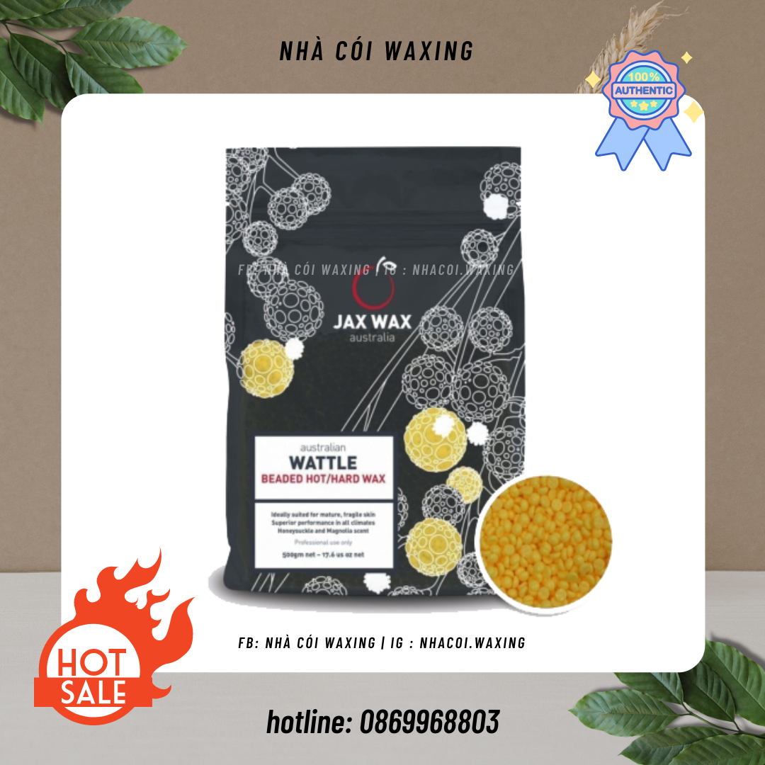 Jax Wax Australia Chính Hãng Hạt Wax Tẩy Lông - Màu Vàng Wattle (Hương Hoa Mộc Lan)