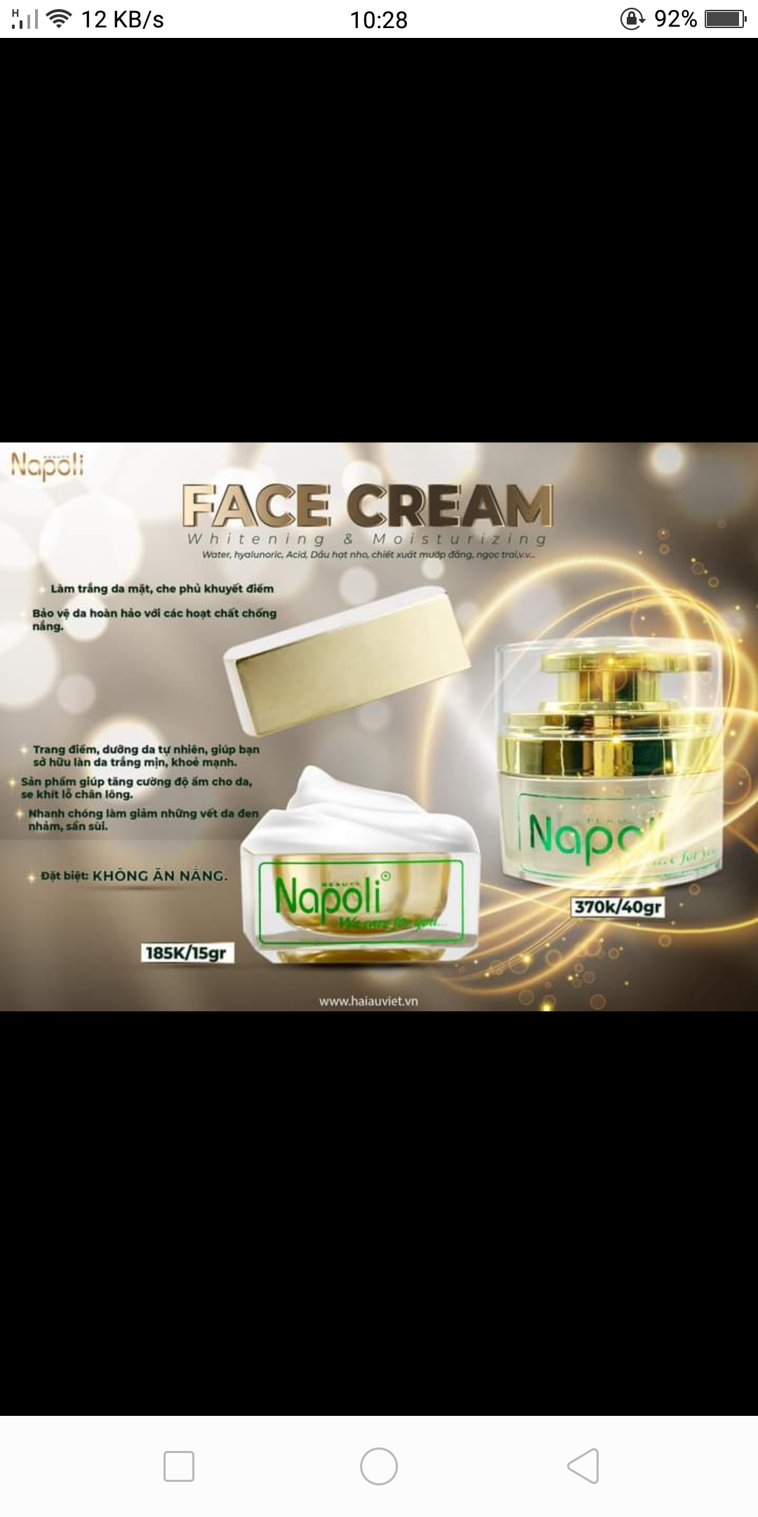 Face Cream Napoli