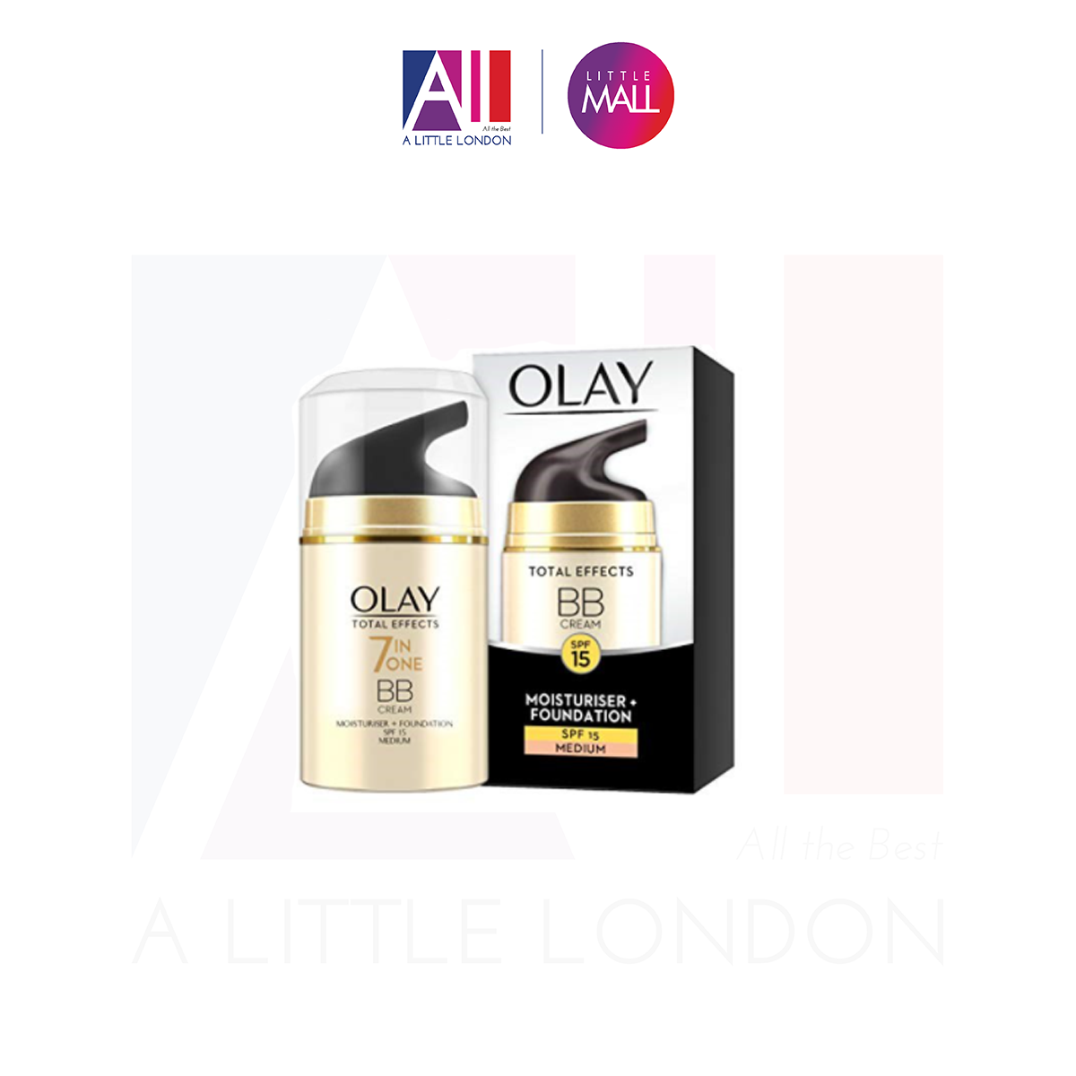 Kem Dưỡng Olay Total Effects Bb Moisturiser Foundation Spf15 Medium 50Ml (Bill Anh)