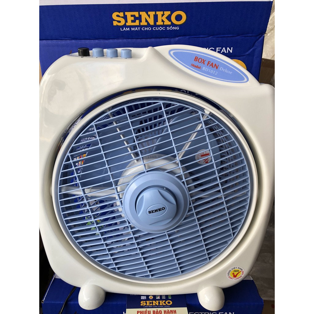 Quạt hộp Senko BD-1012 sải cánh 25 cao 40cm - 3 tốc độ - 3 cánh quạt- & Quạt senko BD230 - 2 tốc độ 