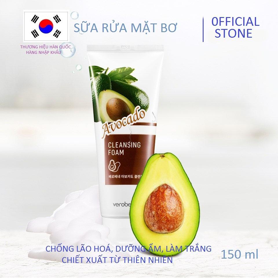 Sữa Rửa Mặt Bơ (Hàn Quốc) Verobene Avocado Cleasing Foam 150Ml