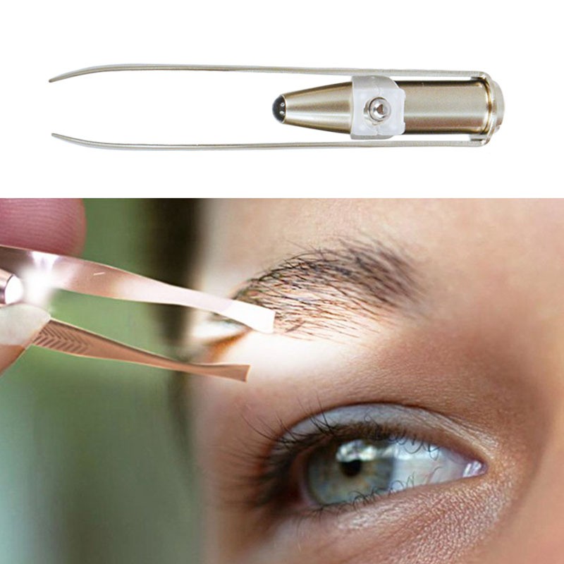 [HCM]Nhíp nhổ lông có đèn pin - Nhíp nhổ lông - Nhíp nhổ lông mày - Nhíp nhổ lông mày có đèn pin tiện dụng - dụng cụ nhổ lông mày có đèn