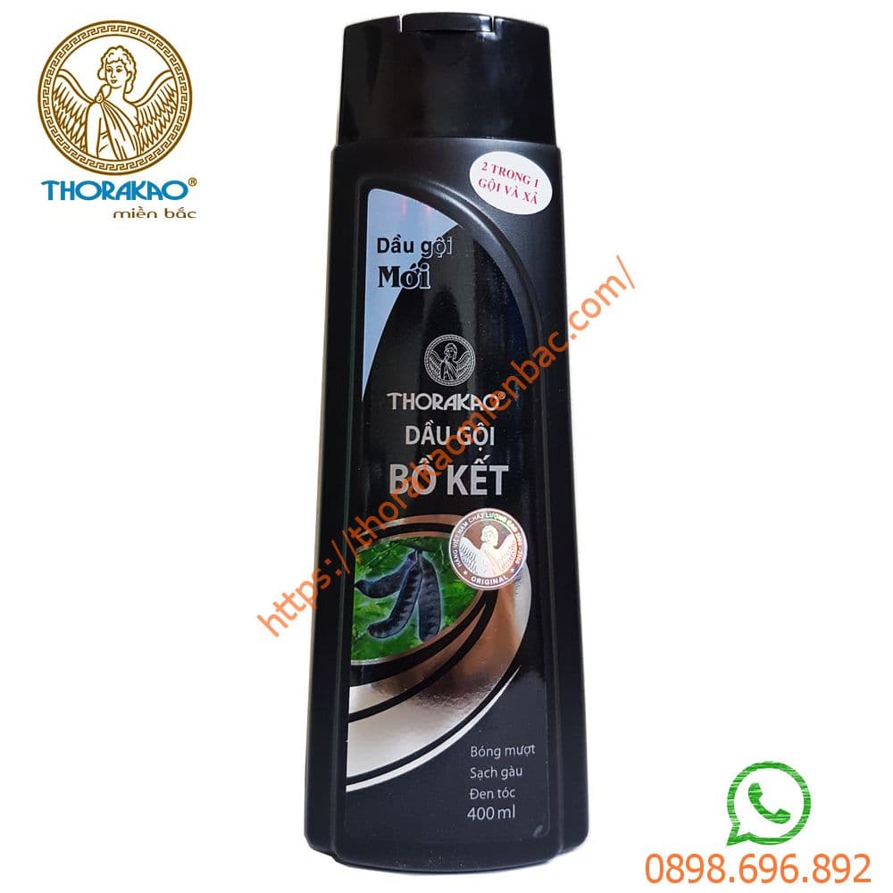 Dầu Gội Bồ Kết Ngăn Rụng Tóc Đen Tóc Thorakao 400Ml