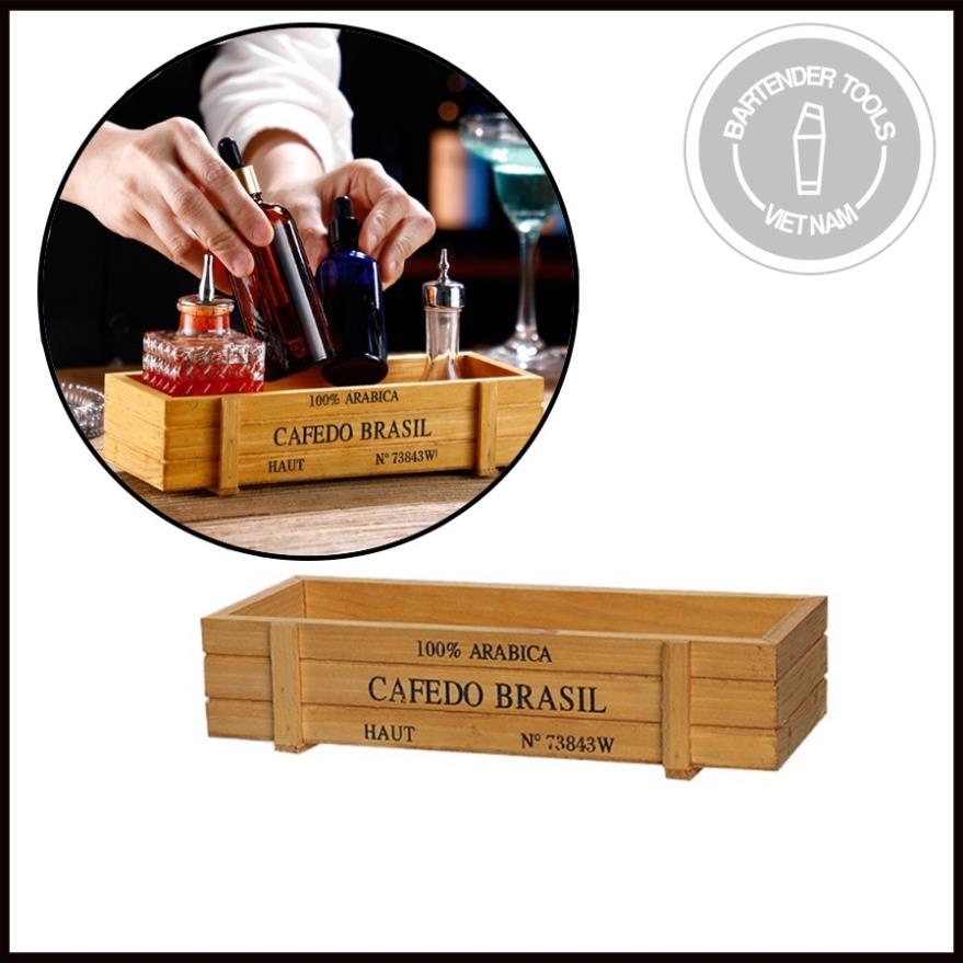 Hộp gỗ đựng bitter bottle Dụng cụ bartender
