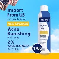 (NhÃªp khÃẩu c¼a Mÿ) Xit toÃàn thÃ¡n PanOxylAcne Banishing vói Axit Salicylic 2% XitdiÃªu Hö tro giÃ¡m mun trºng cÃ¡ dª làmsach dÃ³t phÃá Vòi phun 360 dò Lò hòi 60z
