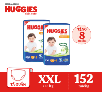 [ Quà giao sau]Combo 2 Gói Tã/bỉm quần HUGGIES SKINCARE MEGA JUMBO size XXL76+4 miếng
