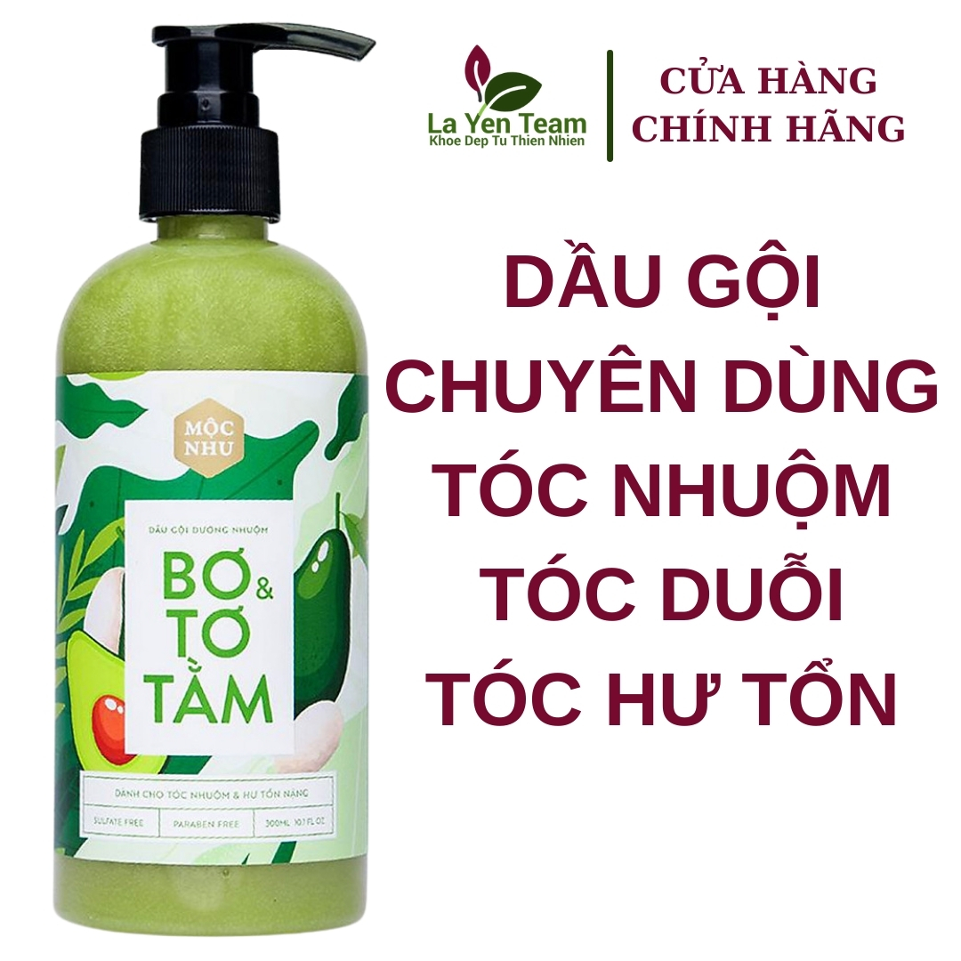 [Hcm]Dầu Gội Bơ Tơ Tằm Mộc Nhu 300Ml Chuyên Dưỡng Tóc Nhuộm & Tóc Hư Tổn Nặng