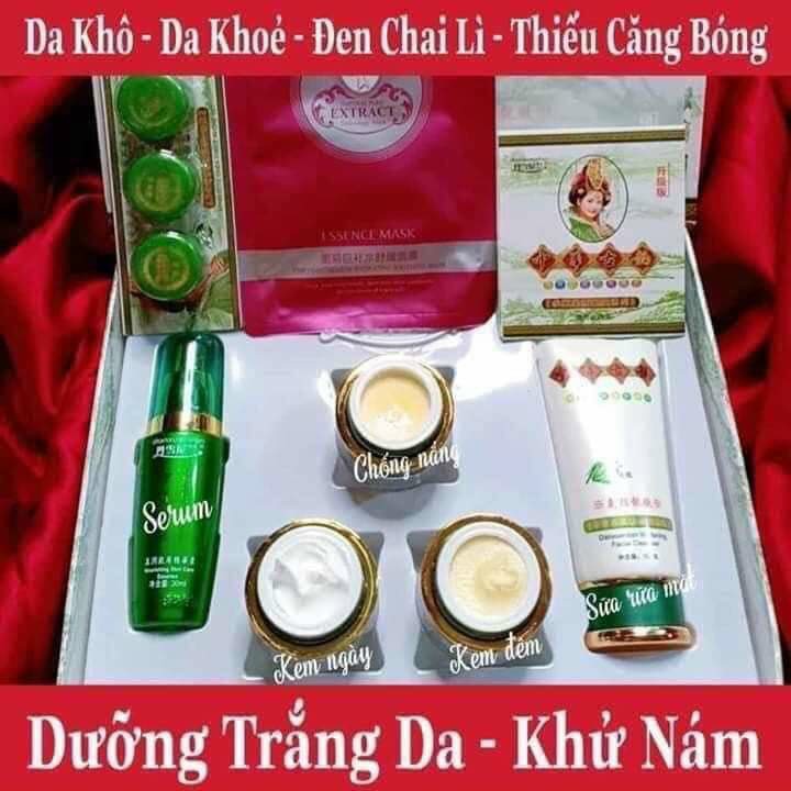 [HCM][ GIÁ SỐC ỐC ] BỘ KEM HOÀNG CUNG XANH TRỊ NÁM tàn nhang CHÍNH HÃNG 100%