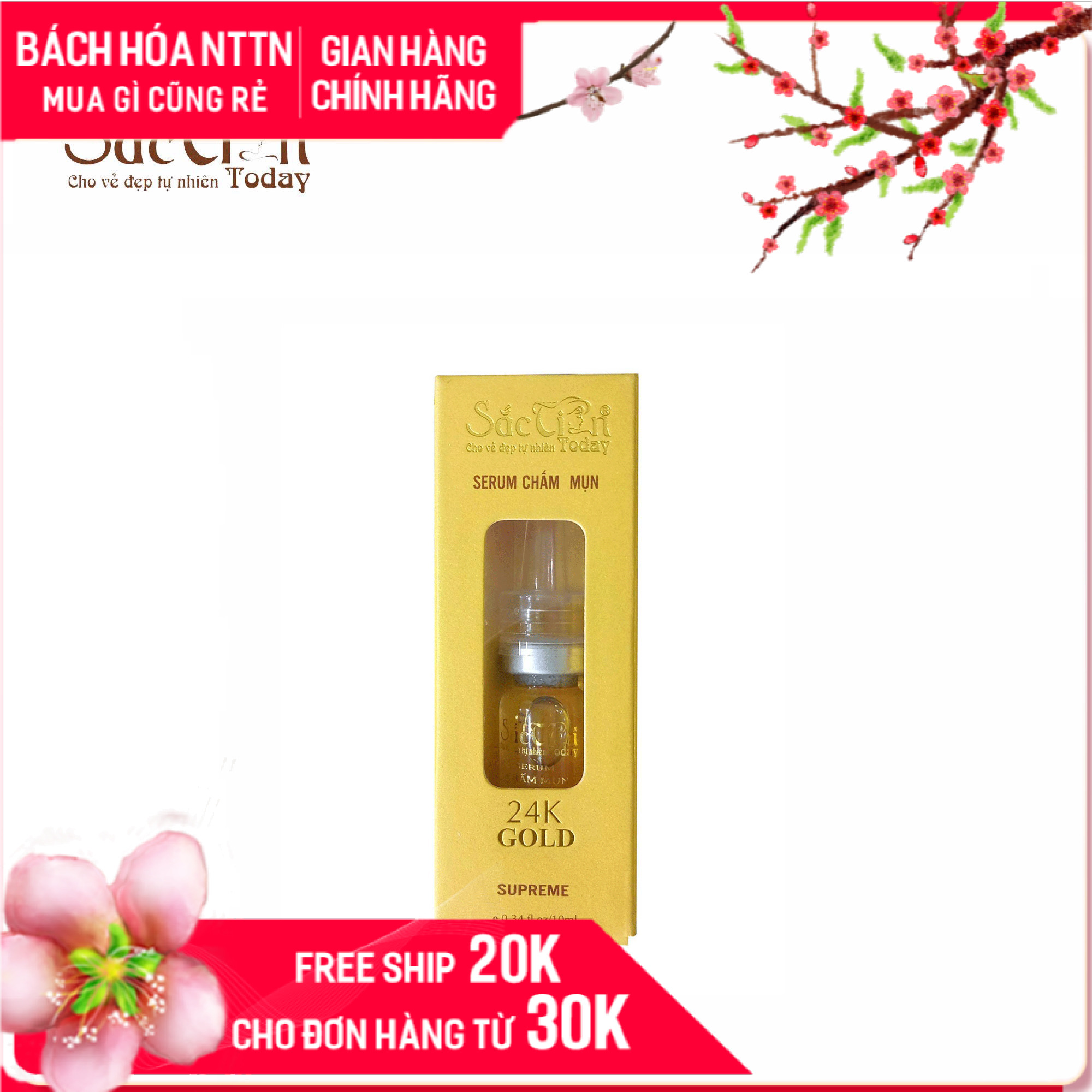 Serum Chấm Mụn Sắc Tiên Today 10Ml Làm Khô Nhanh Cồi Mụn Hiệu Quả Sau 2 - 3 Ngày