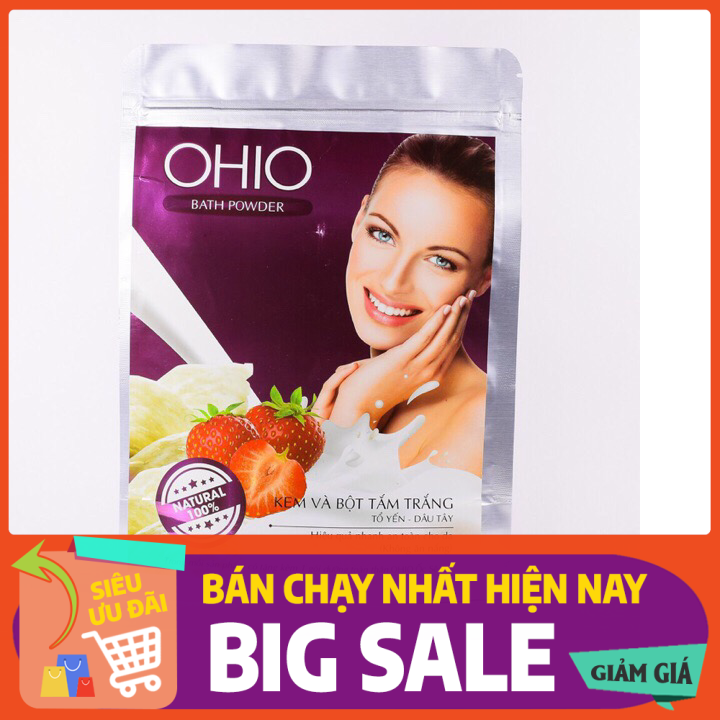 [HCM]Kem và bột tắm trắng Tổ Yến - Dâu Tây Ohio Ốc Sên New Day.