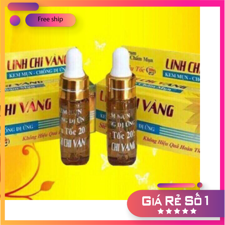 [Hcm]Serum Mụn Linh Chi Vàng Chính Hãng