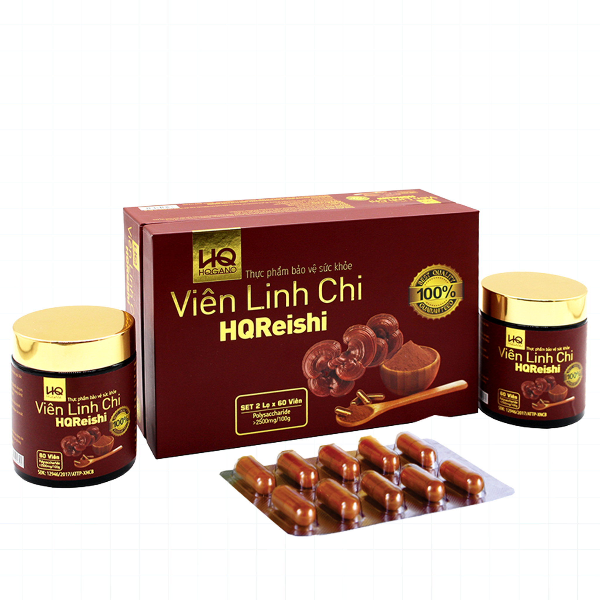 [Hcm]Viên Linh Chi Hqreishi – 120 Viên