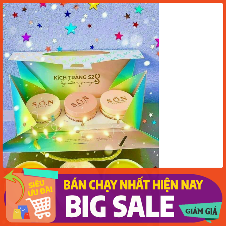 [HCM]Kem Kích Trắng Body Tam sắc S2 Son cosmetics - 3 hũ