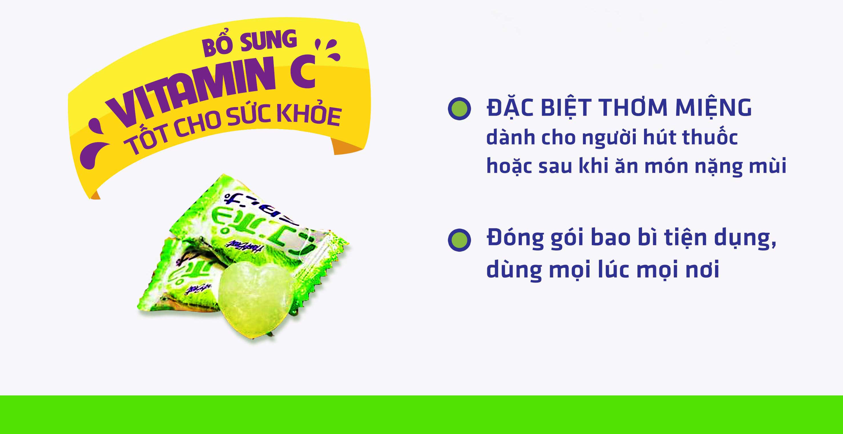 Thông tin sản phẩm: Tên sản phẩm: Kẹo chanh muối Thái Lan 100gr Trọng lượng: 100gr / gói Xuất xứ: Thái Lan Cung cấp vitamin, chất khoán cho cơ thể là món ăn không thể thiếu trong các mùa du lịch hay đi chơi Ăn mấy cái kẹo béo béo kia còn dễ chán... chứ cái kẹo này ngậm xong cục này là muốn ngậm tiếp cục khác! Chua chua ngọt ngọt và con thêm độ mằn mặn nhẹ! Ăn đến phía trong kẹo thì có nước chanh muối bên trong cùng của cục kẹo.... Vui miệng lắm nha! Ngoài ra kẹo này con cung cấp lượng vitamin C lớn nữa! Mỗi cục kẹo cung cấp vitamin C bằng 1 trái chanh luôn ạ