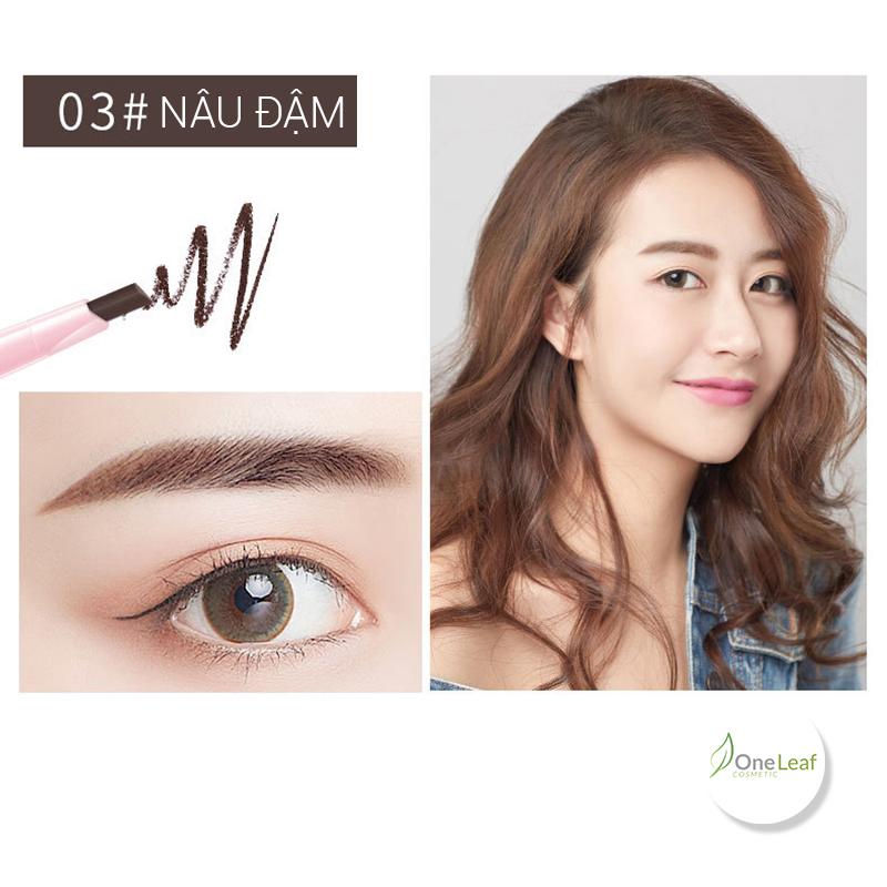 MAYCREATE – Chì kẻ mày 2 đầu chải mày Multi Purpose Eyebrown Pencil OL044
