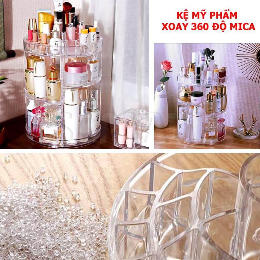 Kệ Để Son Môi $ Kệ Mỹ Phẩm Trang Điểm Giúp Các Nàng Dễ Dàng Điều Chỉnh Và Xoay Khay Đựng Đến Đúng Món Đồ Mình Cần Dùng - Giảm Giá Sốc 50% Bởi Bestie Mã Sp 103