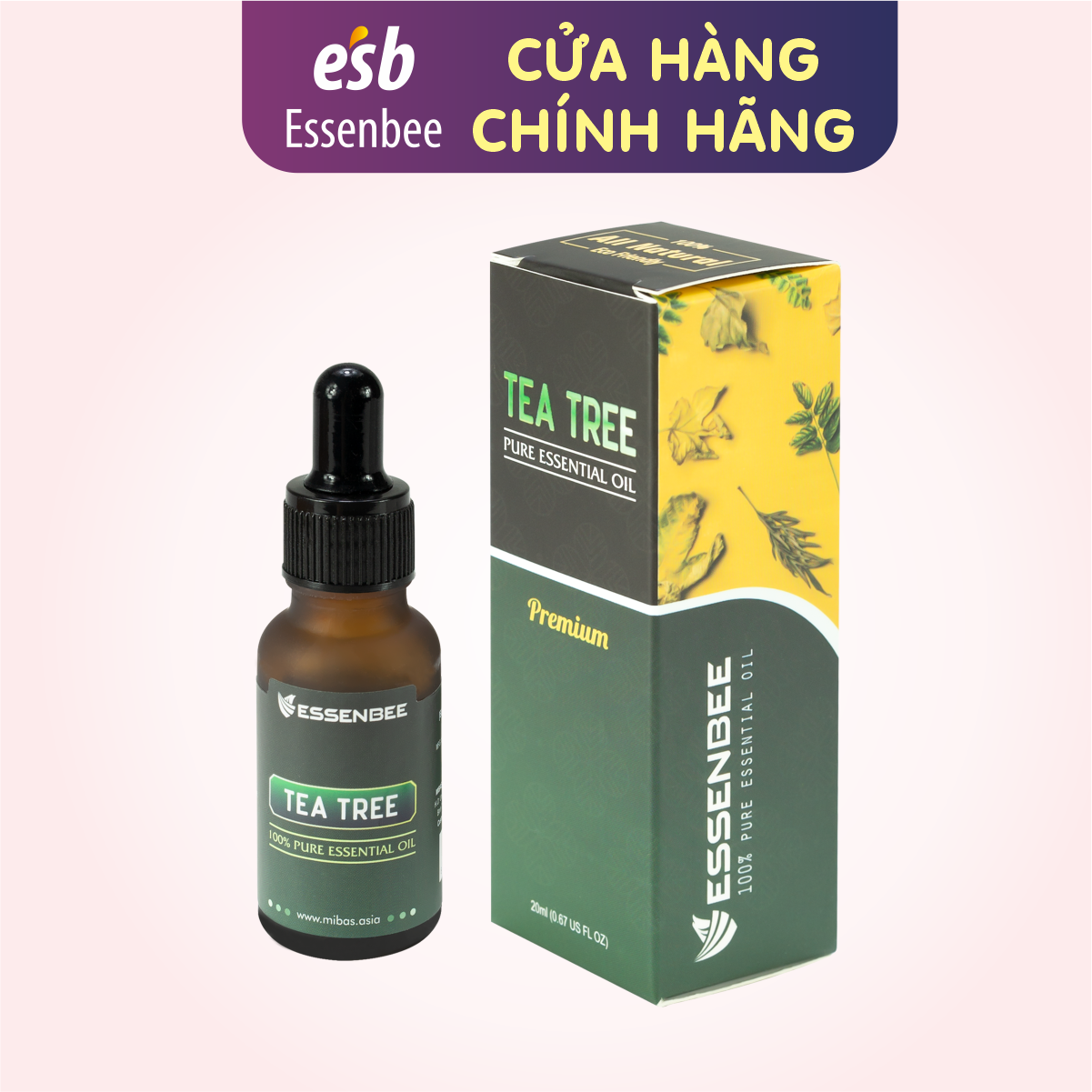 Tinh Dầu Tràm Trà (Tea Tree) Essenbee - 20Ml