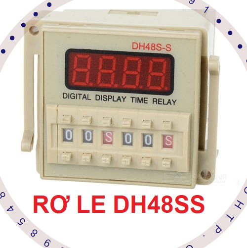 Timer Omron DH48SS  rơ le thời gian hẹn giờ tự động - CÓ ĐẾ