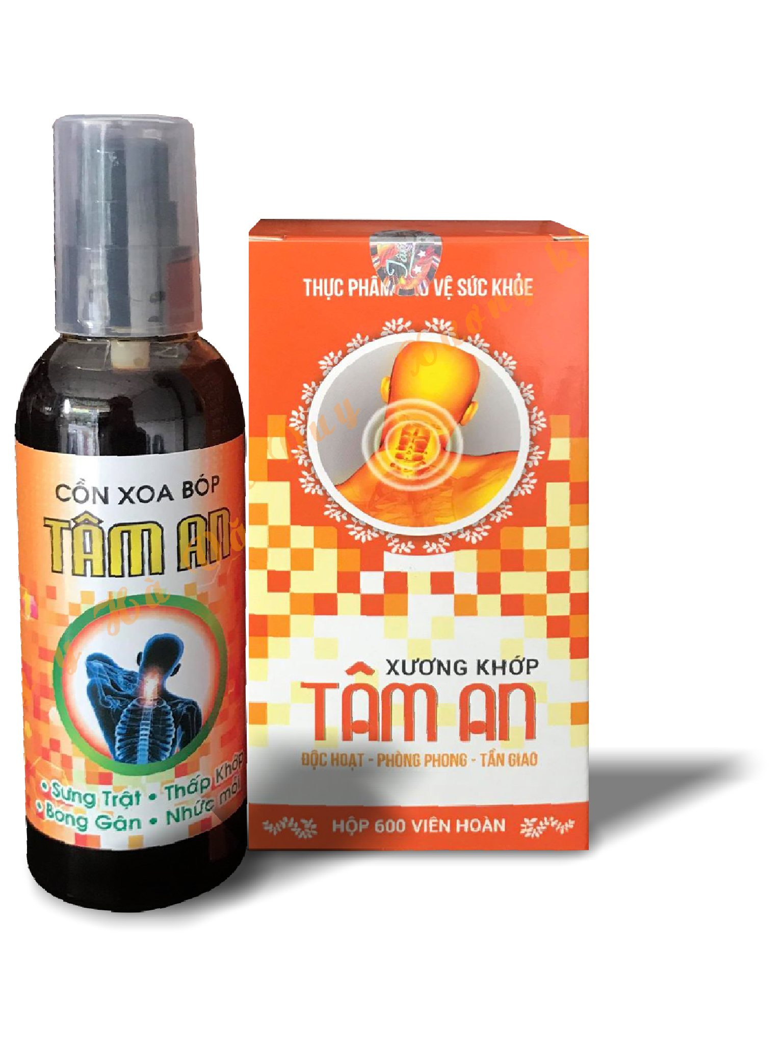 Viên Khớp Tâm An | Liệu Trình 1 Tháng | 3 Hộp Uống - 1 Hộp Xoa | Viên Nén 600 Viên | Sản Phẩm Độc Quyền Trị Đau Nhức Xương Khớp Của Lương Y Hà Văn Duy | Phòng Chẩn Trị Y Học Cổ Truyền Tâm An