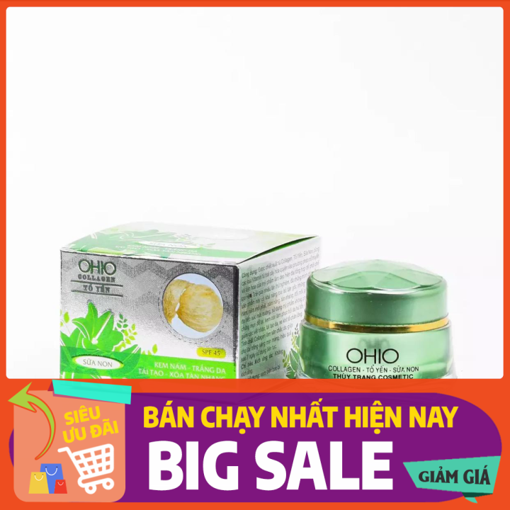 [HCM]Kem nám- Trắng da- Tái tạo- Xóa tàn nhang- Sữa non- Tổ yến 18(g)