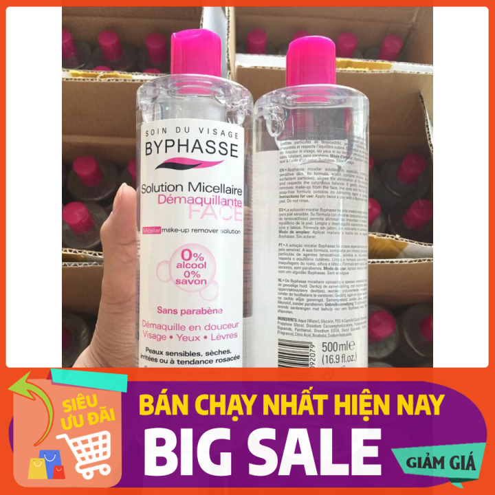 [Hcm][Auth Tây Ban Nha] Nước Tẩy Trang Byphasse 500Ml