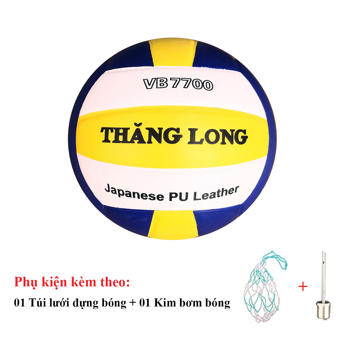 Bóng chuyền Thăng Long 7700 + Túi Đựng Bóng + Kim Bơm Bóng Giá Siêu Rẻ