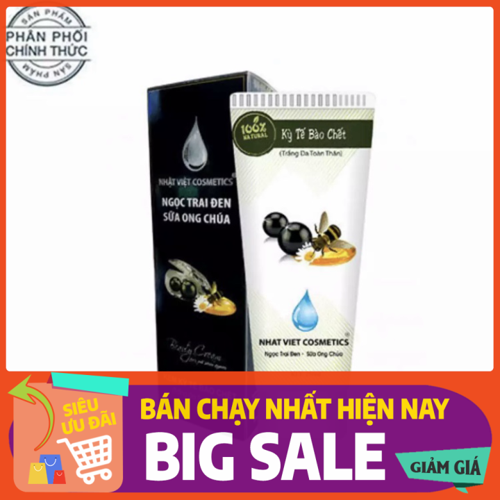 [HCM]Tẩy Kỳ Tế Bào Chết Ngọc Trai Đen Sữa Ong Chúa (250ml)