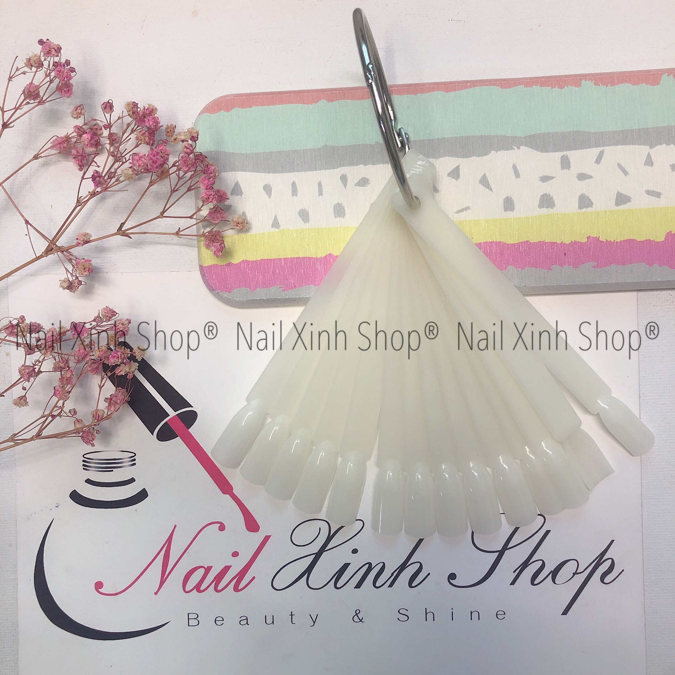 Set 50 thanh que móng tay giả móng tay que giả tập sơn phụ kiện tập sơn vẽ nail