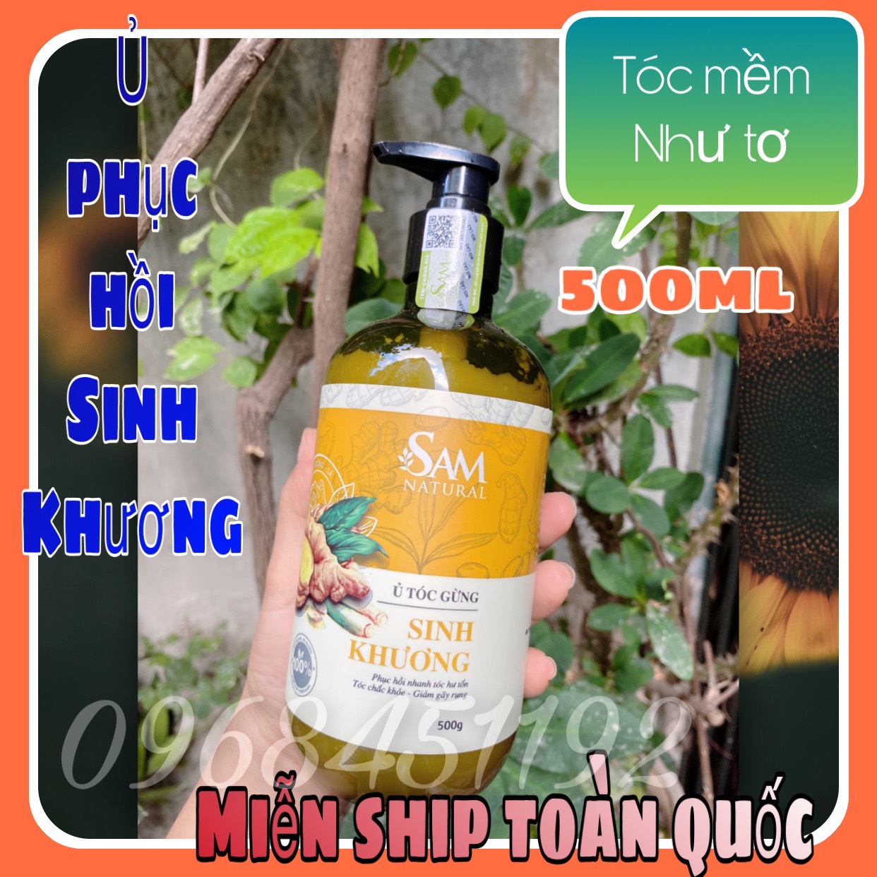 Ủ Phục Hồi Tóc Sinh Khương - Sam Natural