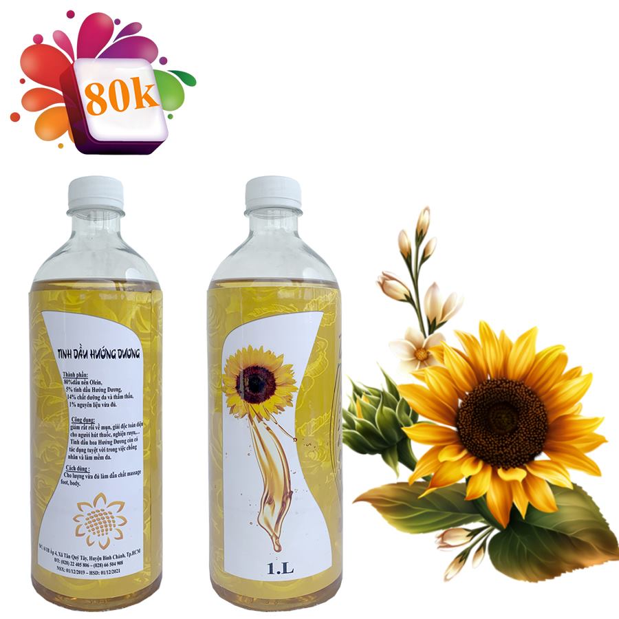 Dầu Massge Body Toàn Thân Mùi Hướng Dương