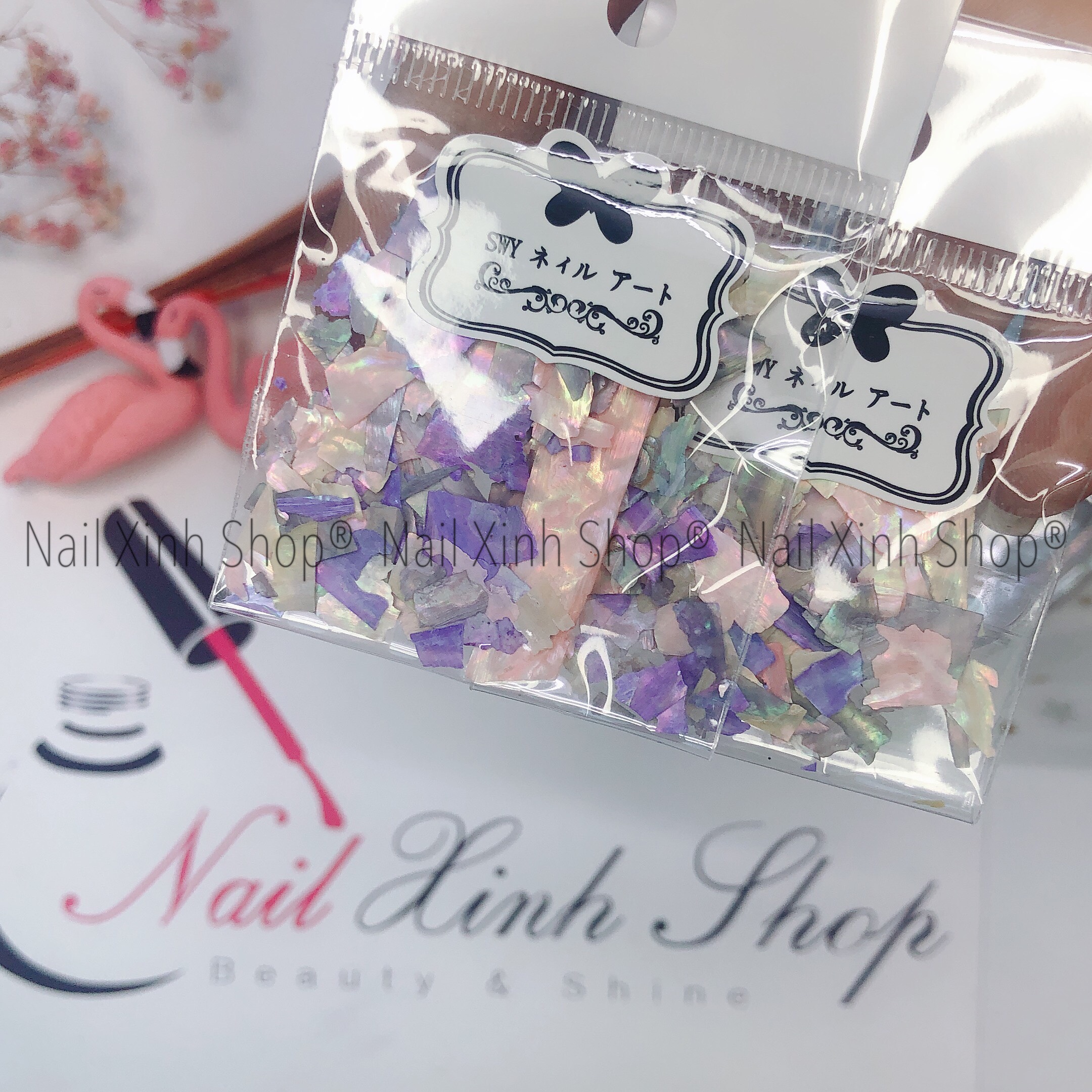 Xà cừ đắp móng ẩn vân đá trang trí móng nail phụ kiện nail hot 2020