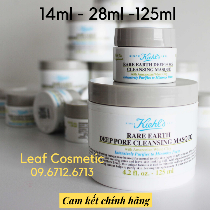 [ Mini 14ml – 28ml/ Fullsize 125ml ] Mặt nạ đất sét Kiehls Rare Earth Deep Pore Cleansing Mask