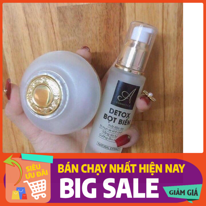 Combo kem A Face Pháp + Detox Bọt Biển