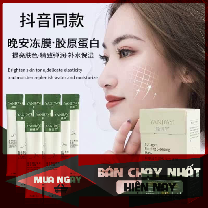 Mặt Nạ Ngủ Thạch Collagen nâng cơ-căng bóng( Hộp 20 gói)