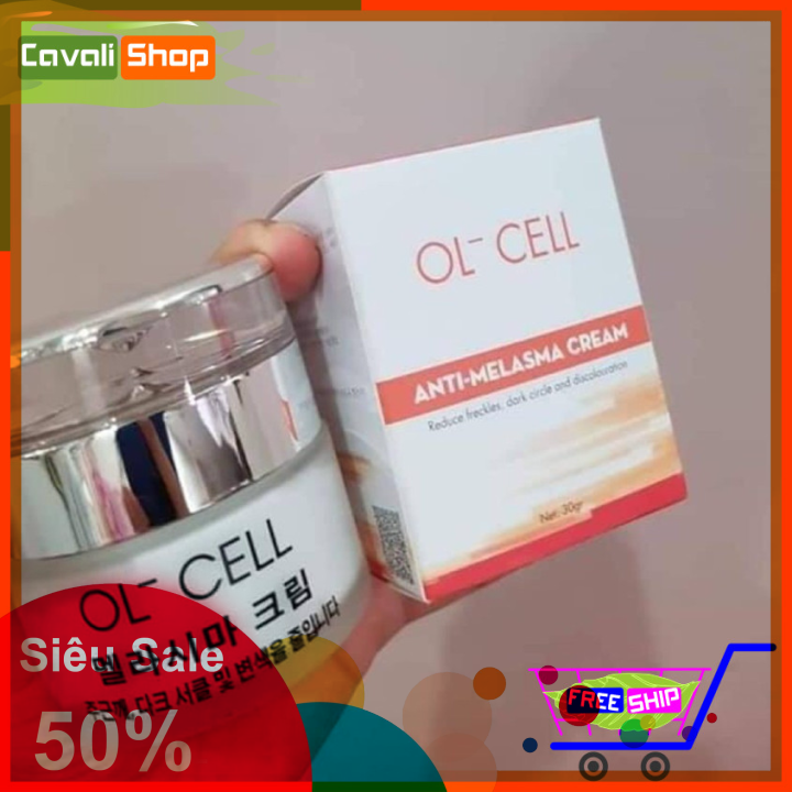 Kem tri nam OL CELL - Cavali - Hộp 30g có chống nắng dưỡng trắng da hiệu quả