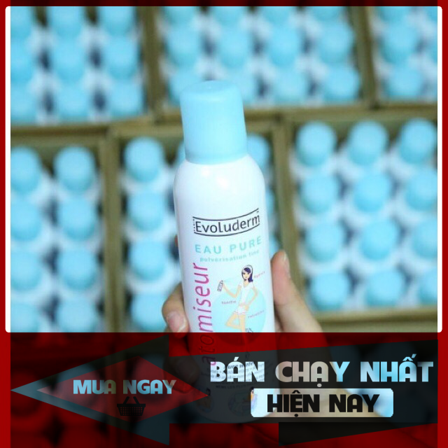 [HCM]Xịt khoáng cấp ẩm làm dịu da Evoluderm 150ml